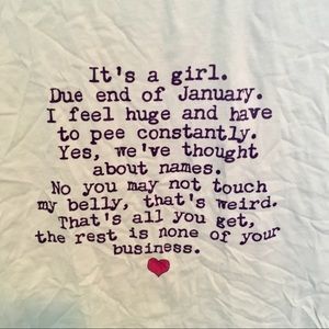 Tops - Funny Maternity Shirt - January Girl Tops - Funny Maternity Shirt - January Girl